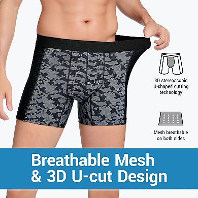 Carer 2-Pack Men's Incontinence Underwear - 80ml Absorbency Washable Leakproof Boxers