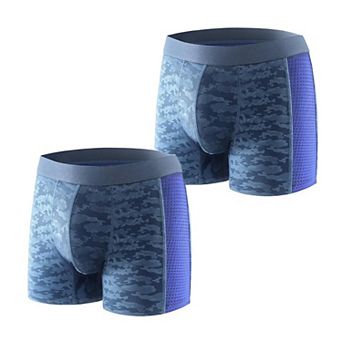 Carer 2-Pack Men's Incontinence Underwear - 80ml Absorbency Washable Leakproof Boxers
