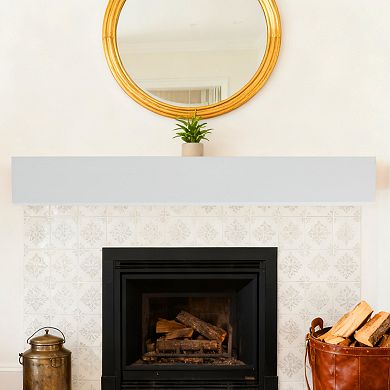 CEWOR 60" Western Red Cedar Wood Fireplace Mantel Shelf,Wall-Mounted & Floating Shelf for Home Decor