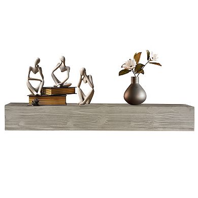CEWOR 72" Cedar Wood Fireplace Mantel Shelf,Wall-Mounted & Floating Shelf for Home Decor