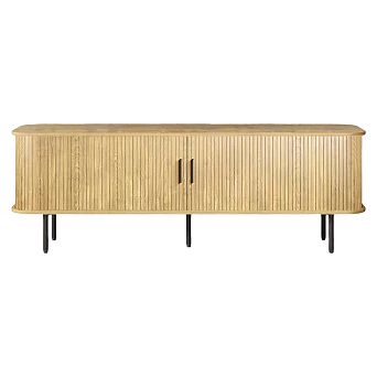 Vabches 63" Mid Century Modern TV Stand for 70" TVs with Storage and Sliding Doors
