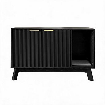 39-inch cat litter box storage furniture, equipped with cat litter pad and ventilation holes