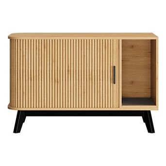 39-inch hidden litter box with a cat litter pad and sliding door