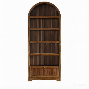 72 in Tall Arched Pantry Cabinet, 5 tier Wood Storage with Drawer for Kitchen Dining & Living Room