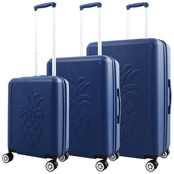 Tommy Bahama 3-Piece Hardside Luggage Set with 3D Pineapple