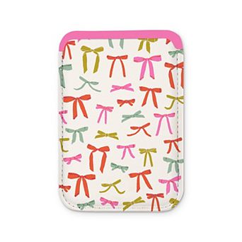 Studio Oh! Bow Pattern Magnetic Cell Phone Wallet