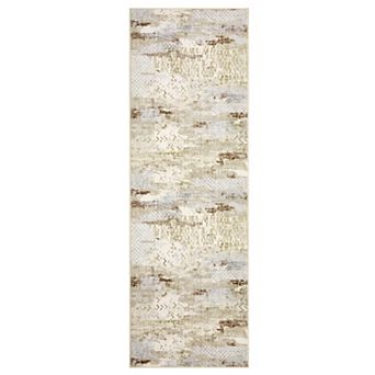 Boho Abstract Machine Washable Area Rugs with Non-Slip Rubber Backing Soft Foldable Living Room Rug