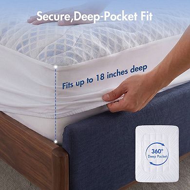 Madison Park 3-Zone Cooling Mattress Pad