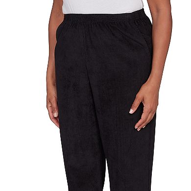 Women's Alfred Dunner Corduroy Elastic Waist Short Length Pants