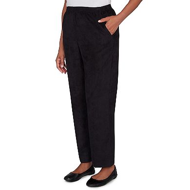 Women's Alfred Dunner Corduroy Elastic Waist Short Length Pants