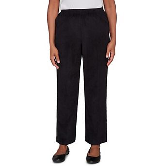 Women's Alfred Dunner Corduroy Elastic Waist Short Length Pants