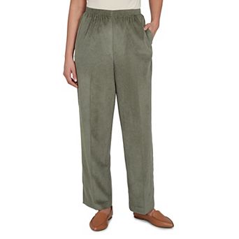 Women's Alfred Dunner Corduroy Elastic Waist Short Length Pants