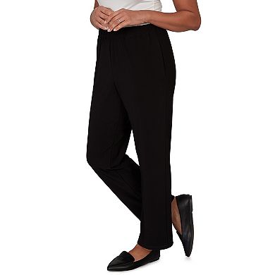 Women's Alfred Dunner Soft Crepe Pull-On Short Length Pants
