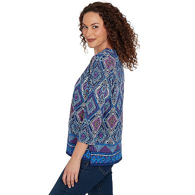 Women's Alfred Dunner Kaleidoscope Print Knit Top