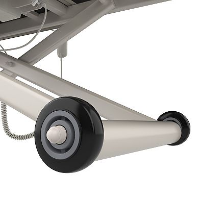 CEWOR Electric Massage Table, Height Adjustable with Remote & Mobile Base，Automatic Manual Backrest