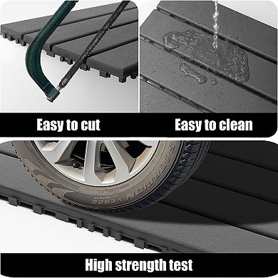 CEWOR 12"x24" Interlocking Outdoor Deck Tiles, 24PCS Waterproof Patio Flooring, Easy Assembly