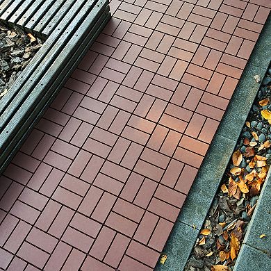 CEWOR 44 PCS 12" Patio Deck Tiles，Interlocking Decking Tiles Floor Tile