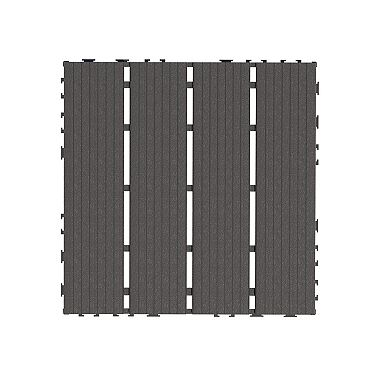 CEWOR 44 PCS Patio Interlock Deck Tiles, 12"x12" Square Waterproof Floor for Poolside Balcony