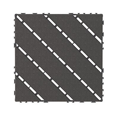 CEWOR 12"x12" Interlocking Deck Tiles, 44PCS/44 sq.ft Waterproof Patio Flooring, Easy Assembly