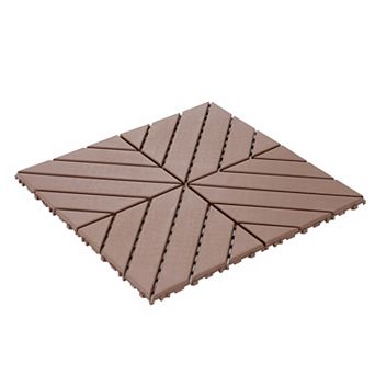 CEWOR 12"x12" Interlocking Deck Tiles, 44PCS/44 sq.ft Waterproof Patio Flooring, Easy Assembly