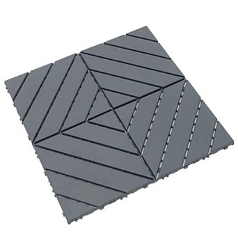 CEWOR 12"x12" Interlocking Deck Tiles, 44PCS/44 sq.ft Waterproof Patio Flooring, Easy Assembly