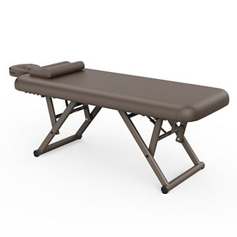 CEWOR Fixed Backrest Massage Table with Face Pillow & Headrest，Integrated Tabletop Design