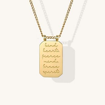 Kind Heart, Fierce Mind, Brave Spirit - Necklace