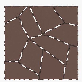 CEWOR Stone Style 12" Patio Deck Tiles, DIY Module Interlocking Decking Tiles Floor Tile