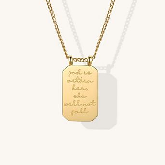 God Is Within Her, She Will Not Fall - Necklace