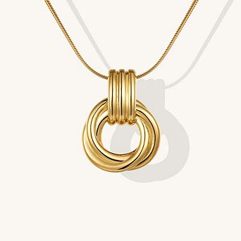 Triple Knot Pendant Necklace