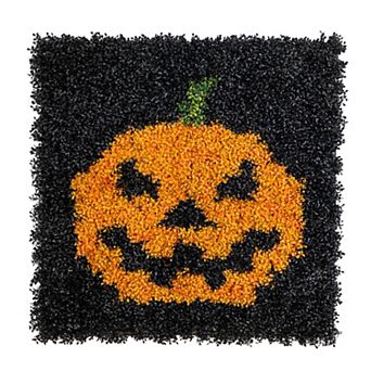 nearly natural 40-Inch UV Resistant Artificial Halloween Boxwood Jack-o'-Lantern Wall Decor Mat