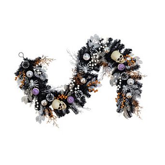 nearly natural Halloween Garland with Artificial Skulls, Eyeballs & Spiders