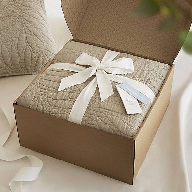Harbor House Botanical Leaves 3-Piece Cotton Quilt Set