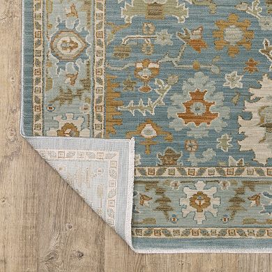 StyleHaven Marlowe Traditional Oriental Teal Area Rug