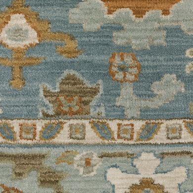 StyleHaven Marlowe Traditional Oriental Teal Area Rug