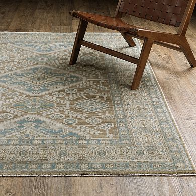 StyleHaven Marlowe Vintage Bohemian Beige Area Rug