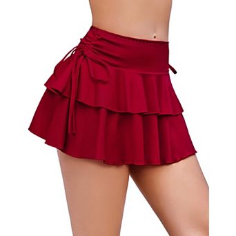 Avidlove Skirts for Women Y2K Mini Pleated Skirt Tiered Micro Skirt Rave Skirts Casual Role Play