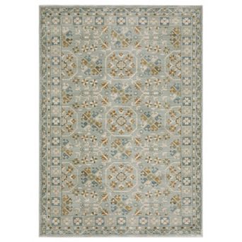 StyleHaven Marlowe Bohemian Medallion Teal Area Rug