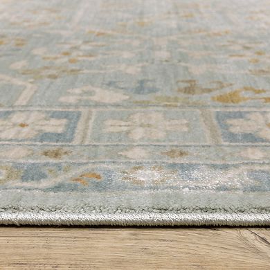 StyleHaven Marlowe Bohemian Medallion Teal Area Rug