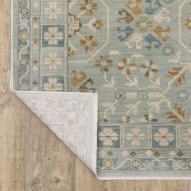 StyleHaven Marlowe Bohemian Medallion Teal Area Rug
