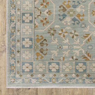 StyleHaven Marlowe Bohemian Medallion Teal Area Rug