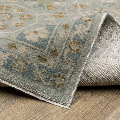 StyleHaven Marlowe Bohemian Medallion Teal Area Rug