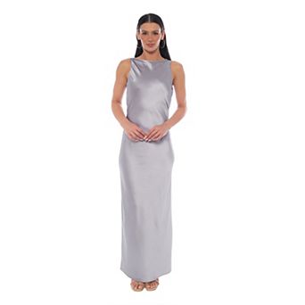 Women's Marina Sleeveless Stretch Satin Maxi Dress