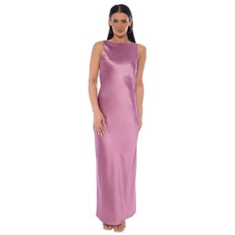 Women's Marina Sleeveless Stretch Satin Maxi Dress