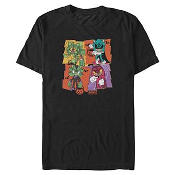 Big & Tall Sonic The Hedgehog And Friends Trick Or Treaters Graphic Tee