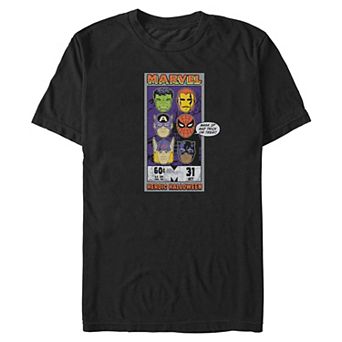 Big & Tall Marvel Heroic Halloween Graphic Tee