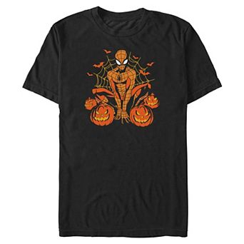 Big & Tall Marvel Spider-Man Pumpkin Patch Graphic Tee