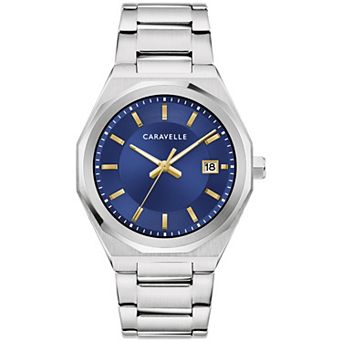 Caravelle Designed by Bulova Men's Stainless Steel Bracelet Watch - 43B181