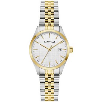 Caravelle Designed by Bulova Women's Two-Tone Stainless Steel Bracelet Watch - 45M121