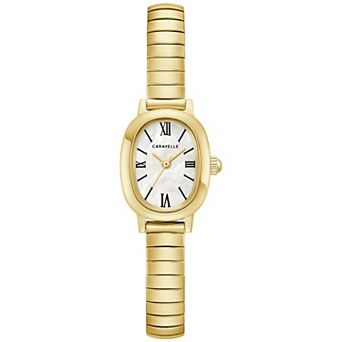 Caravelle Designed by Bulova Women's Gold-Tone Stainless Steel Expansion Band Watch - 44L274